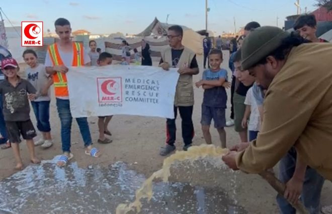 MER-C Bangun fasilitas WASH di Kamp Al-Nuseirat, Gaza Selatan