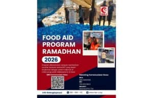 Program bantuan makanan Ramadhan 2026 dari MER-C Indonesia.
