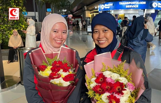 MER-C Sambut Kepulangan Dua Relawan Medis dari Misi Kemanusiaan di Gaza