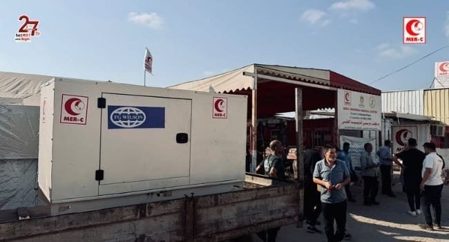 Generator Dukung Kebutuhan Listrik MER-C Indonesia Medical Center dan Sekolah di Gaza