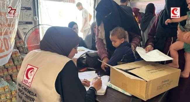 MER-C Indonesia Medical Center Berikan Perawatan dan Dukungan Nutrisi bagi Anak-anak Gaza
